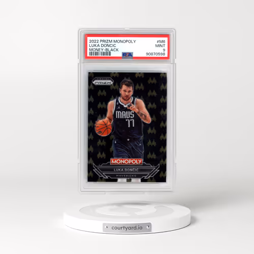 2022 Panini Prizm Monopoly Money #M6 Luka Doncic - Black (PSA 9 MINT)
