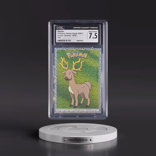 1999 Pokémon Sticker Cards (Dunkin' Boomer) - English #234 Stantler - Foil (CGC 7.5 NM+)