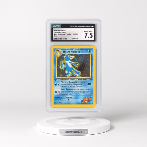 2000 Gym Challenge #12 Misty's Golduck - 1st Edition Holo (CGC 7.5 NM+)