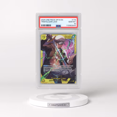2025 One Piece OP10-Royal Blood #119 Trafalgar Law (PSA 10 GEM MINT)