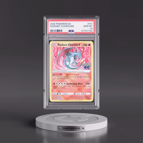 2022 Pokémon Go #011 Radiant Charizard - Holo (PSA 10 GEM MINT)
