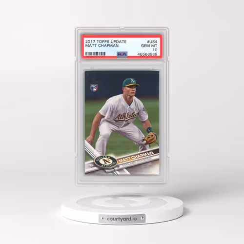 2017 Topps Update #US4 Matt Chapman (PSA 10 GEM MINT)