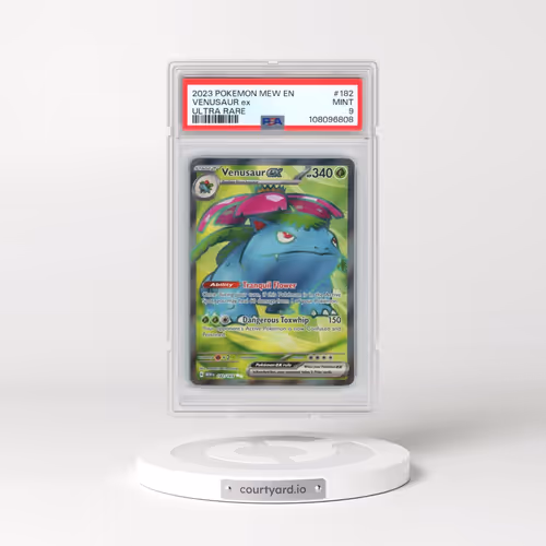 2023 Pokémon Mew EN-151 #182 Venusaur EX - Holo Ultra Rare (PSA 9 MINT)