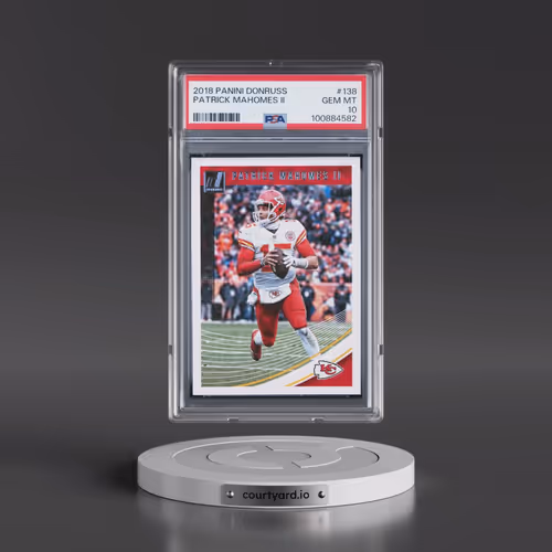 2018 Panini Donruss #138 Patrick Mahomes II (PSA 10 GEM MINT)