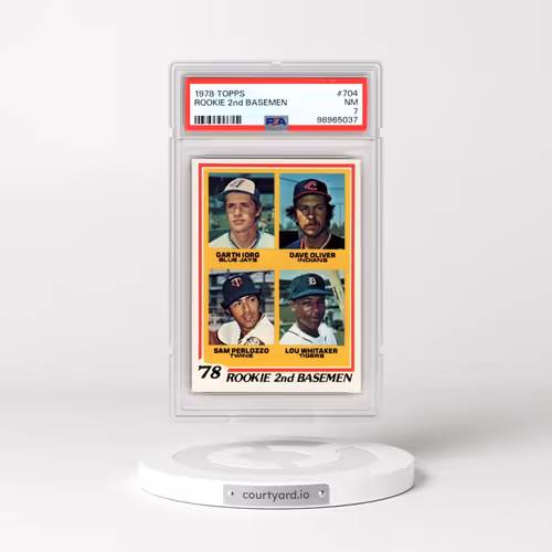 1978 Topps #704 Rookie 2nd Basemen (PSA 7 NM)