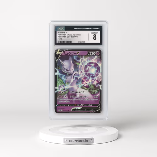 2022 Pokémon GO #030/071 Mewtwo V - Holo (CGC 8 NM-MT)