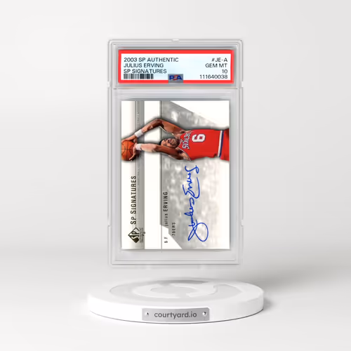 2003 SP Authentic SP Signatures #JE-A Julius Erving (PSA 10 GEM MINT)