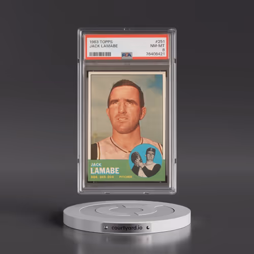 1963 Topps #251 Jack Lamabe (PSA 8 NM-MT)