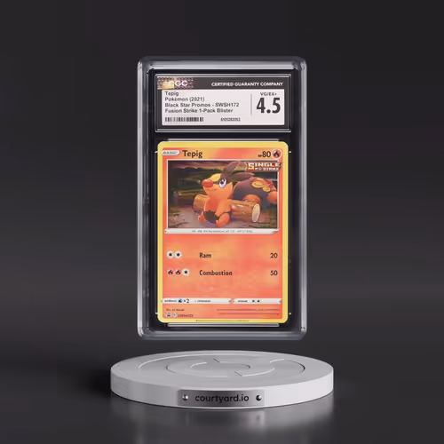 2017 Black Star Promos - Sword & Shield #SWSH172 Tepig - Fusion Strike 1-Pack Blister (Cosmos Holo)