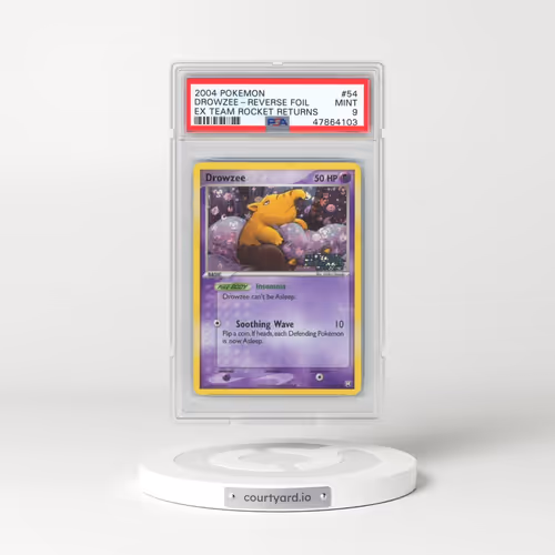 2004 Pokémon EX Team Rocket Returns #54 Drowzee - Reverse Foil (PSA 9 MINT)