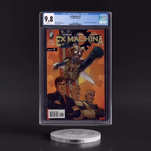Ex Machina #1 CGC 9.8 White Pages (DC/Wildstorm, 8/04) - Universal