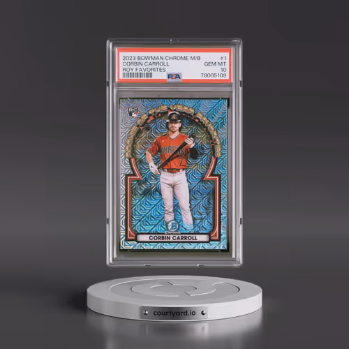 2023 Bowman Mega Box Chrome Roy Favorites #1 Corbin Carroll (PSA 10 GEM MINT)