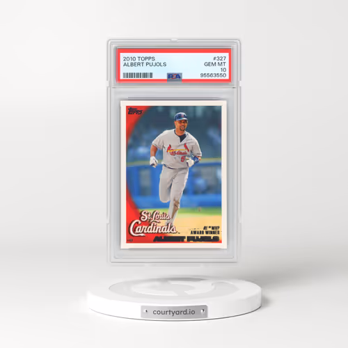 2010 Topps #327 Albert Pujols (PSA 10 GEM MINT)