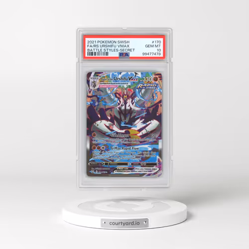 2021 Pokémon Sword & Shield Battle Styles #170 Rapid Strike Urshifu Vmax - Full Art Secret (PSA 10 G