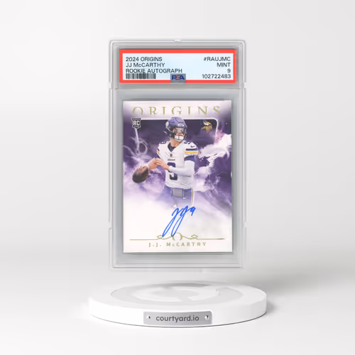 2024 Panini Origins Rookie Autographs #RAUJMC JJ McCarthy (PSA 9 MINT)