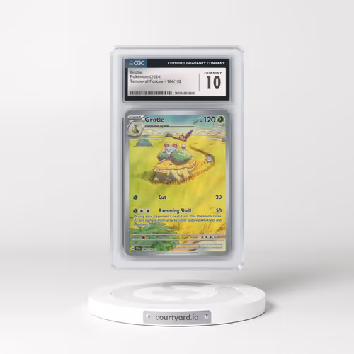 2024 Pokémon Tef EN-Temporal Forces #164 Grotle - Illustration Rare (CGC 10 GEM MINT)