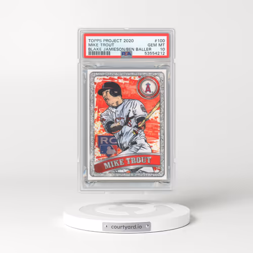 2020 Topps Project 2020 #100 Ben Baller/Blake Jamieson/Mike Trout (PSA 10 GEM MINT)