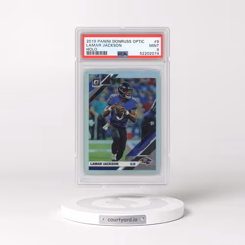 2019 Panini Donruss Optic #9 Lamar Jackson - Holo (PSA 9 MINT)
