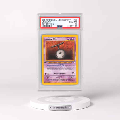 2002 Pokémon Neo Destiny #88 Unown T - 1st Edition (PSA 10 GEM MINT)