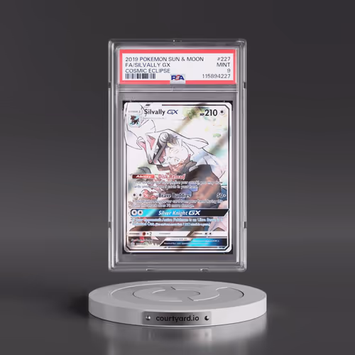 2019 Pokémon Sun & Moon Cosmic Eclipse #227 Silvally GX - Holo Full Art (PSA 9 MINT)