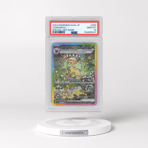 2024 Pokémon Sv8a-Terastal Fest EX #200 Leafeon EX - Holo Special Art Rare (PSA 10 GEM MINT)