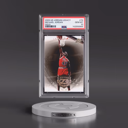 2009 Upper Deck Jordan Legacy Gold #74 Michael Jordan (PSA 10 GEM MINT)