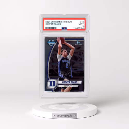 2024 Bowman Chrome University #16 Cooper Flagg (PSA 9 MINT)