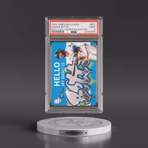 2023 Topps Big League Roll Call Wildstyle Edition #RC1 Mookie Betts (PSA 9 MINT)