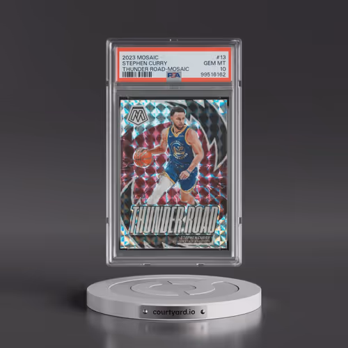 2023 Panini Mosaic Thunder Road #13 Stephen Curry - Mosaic (PSA 10 GEM MINT)