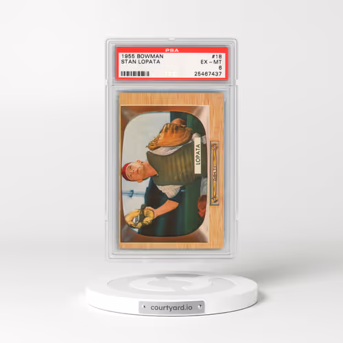 1955 Bowman #18 Stan Lopata (PSA 6 EX-MT)