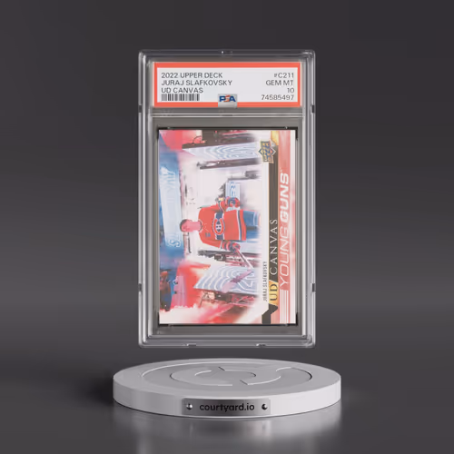 2022 Upper Deck UD Canvas #C211 Juraj Slafkovsky (PSA 10 GEM MINT)