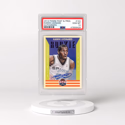 2012 Panini Past & Present #193 Kawhi Leonard - Autograph (PSA 10 GEM MINT)