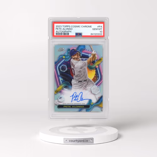 2023 Topps Cosmic Chrome Cosmic Chrome Autograph #PA Pete Alonso (PSA 10 GEM MINT)