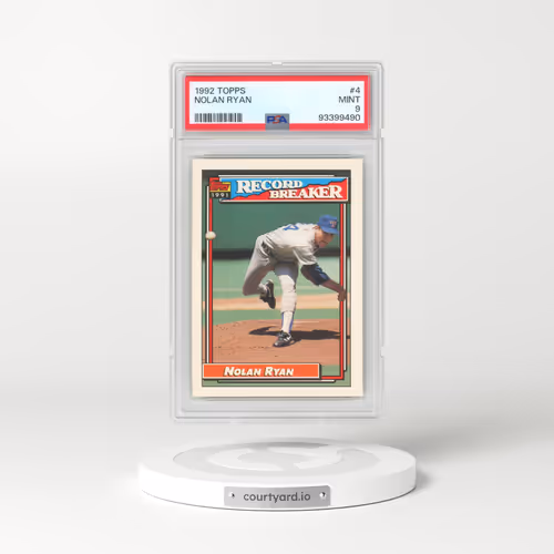 1992 Topps #4 Nolan Ryan (PSA 9 MINT)