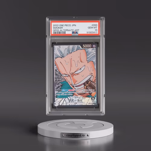 2022 One Piece Japanese OP02-Paramount War #093 Smoker - Alternate Art (PSA 10 GEM MINT)