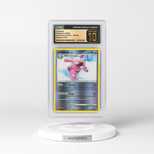 2008 Great Encounters #39 Granbull - Holo (CGC 10 PRISTINE)