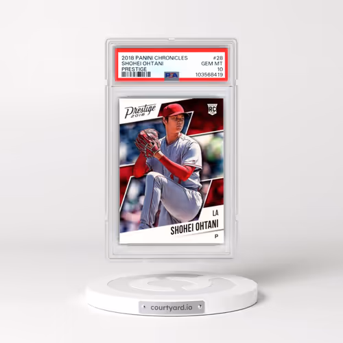 2018 Panini Chronicles Prestige #28 Shohei Ohtani (PSA 10 GEM MINT)