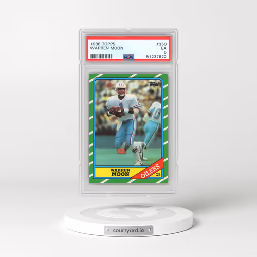 1986 Topps #350 Warren Moon (PSA 5 EX)