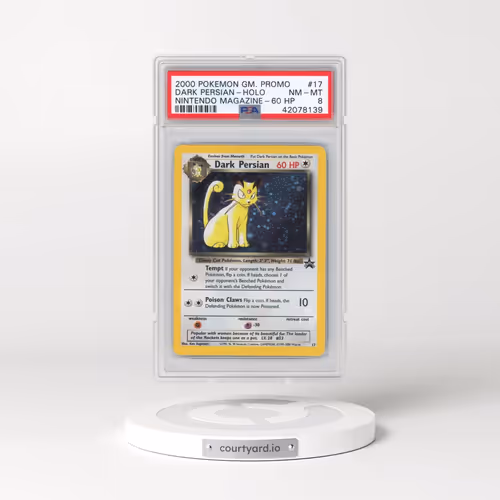 2000 Pokémon Game Promo #17 Dark Persian - Holo Nintendo Magazine-60 HP (PSA 8 NM-MT)