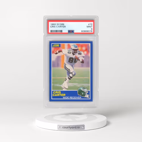 1989 Score #72 Cris Carter (PSA 9 MINT)