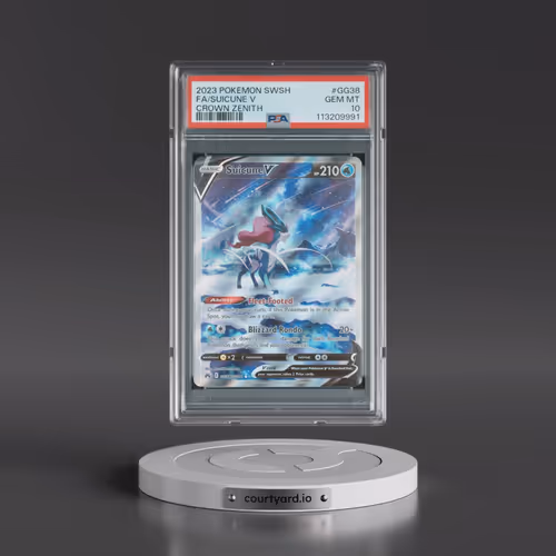 2023 Pokémon Sword and Shield Crown Zenith #GG38 Suicune V - Holo Full Art (PSA 10 GEM MINT)