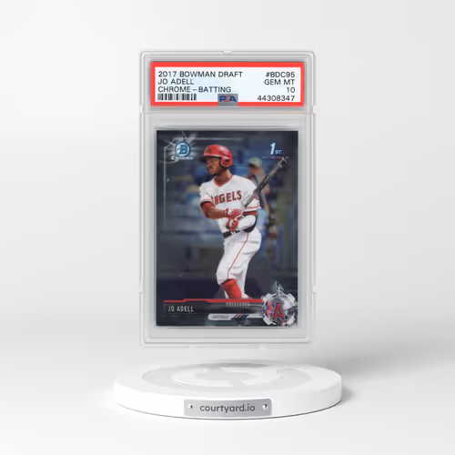 2017 Bowman Draft #BDC95 Jo Adell - Chrome-Batting (PSA 10 GEM MINT)