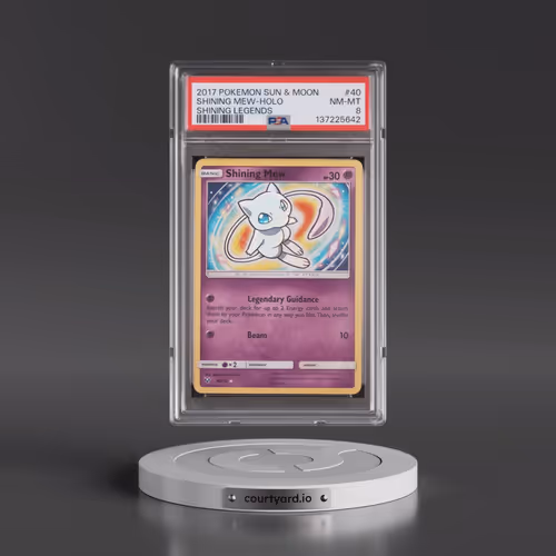 2017 Pokémon Sun & Moon Shining Legends #40 Shining Mew - Holo Holo (PSA 8 NM-MT)