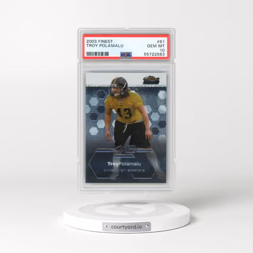 2003 Finest #61 Troy Polamalu (PSA 10 GEM MINT)