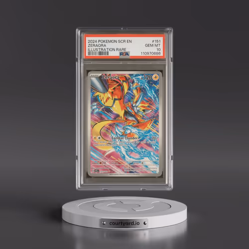 2024 Pokémon Scr EN-Stellar Crown #151 Zeraora - Illustration Rare (PSA 10 GEM MINT)