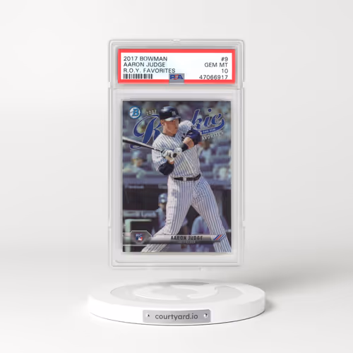 2017 Bowman Rookie of the Year Roy Favorites #9 Aaron Judge (PSA 10 GEM MINT)