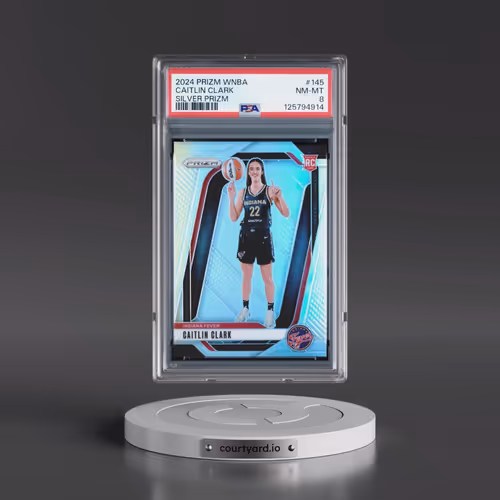 2024 Panini Prizm WNBA #145 Caitlin Clark - Silver Prizm (PSA 8 NM-MT)