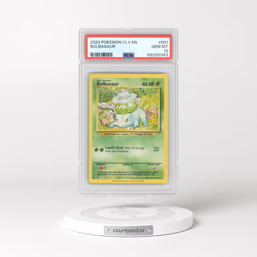 2023 Pokémon CLV-Trading Card Game Classic Venusaur & Lugia EX Deck #001 Bulbasaur (PSA 10 GEM MINT)