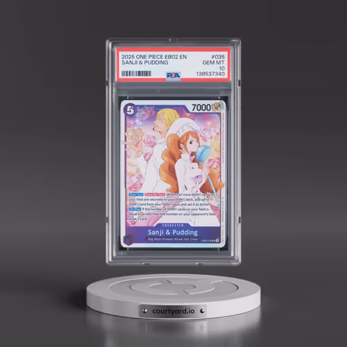 2025 One Piece EB02-Extra Booster -Anime 25th Collection #035 Sanji & Pudding (PSA 10 GEM MINT)