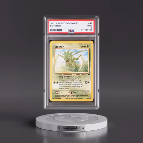 2001 Pokémon Neo Discovery #46 Scyther (PSA 9 MINT)